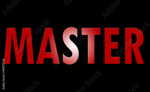 Word master design black and red