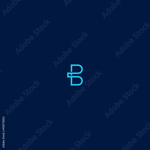 abstract B line vector