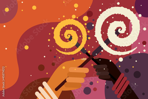Hands holding fireworks. Concept for Diwali festival of India