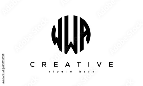 Letter WWA creative circle logo design vector photo