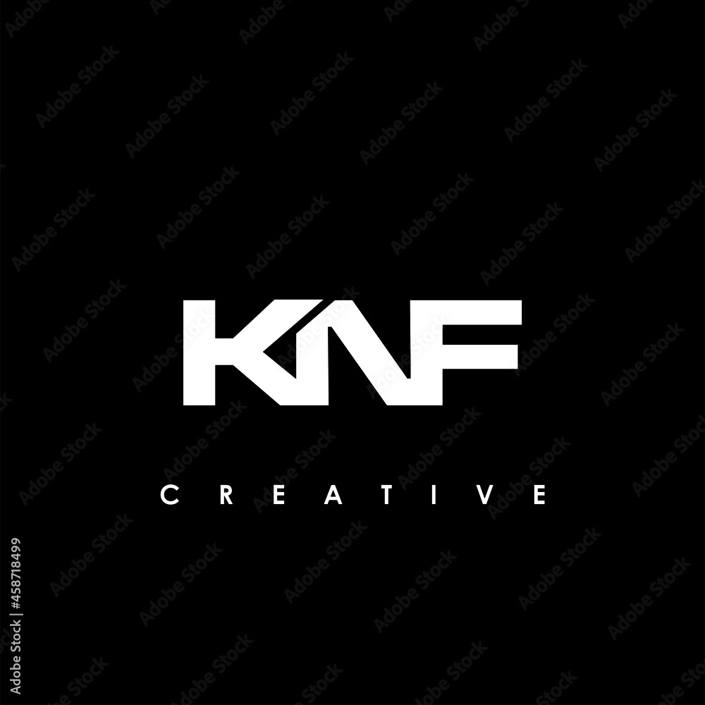 KNF Letter Initial Logo Design Template Vector Illustration