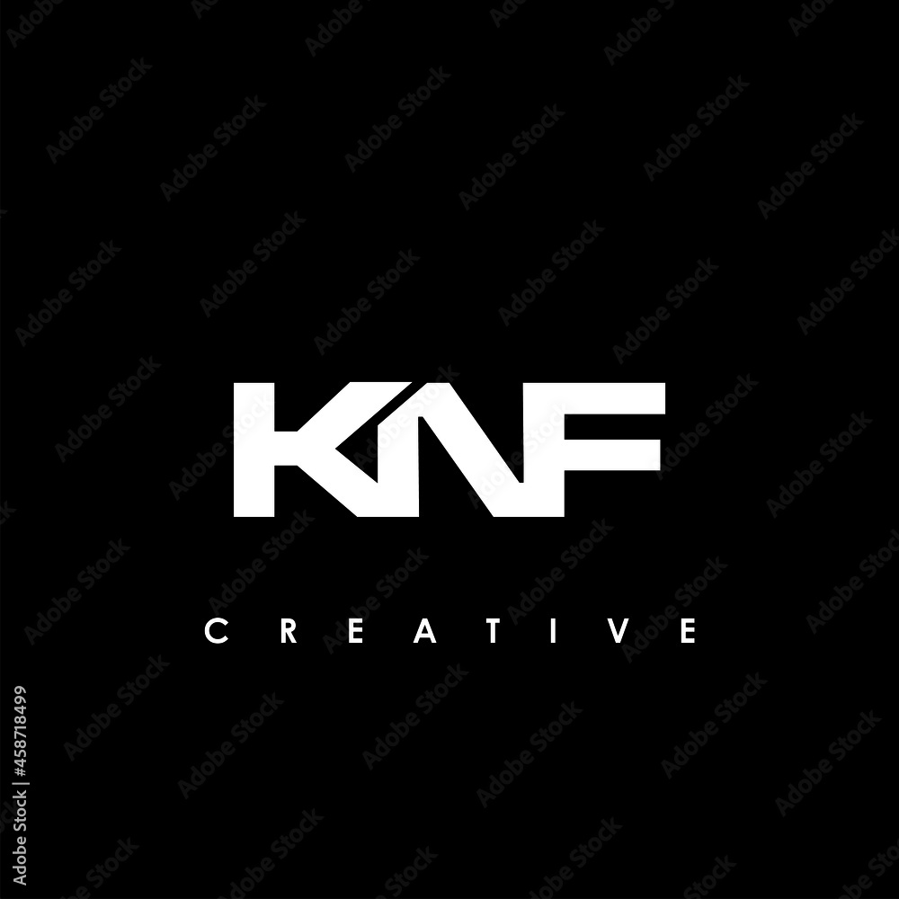 KNF Letter Initial Logo Design Template Vector Illustration KNF Letter Initial Logo Design Template Vector Illustration