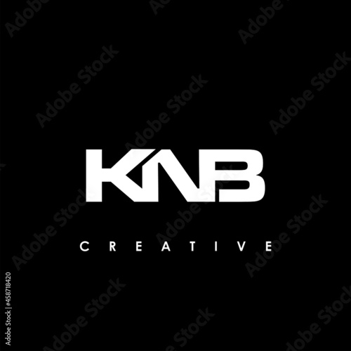 KNB Letter Initial Logo Design Template Vector Illustration photo