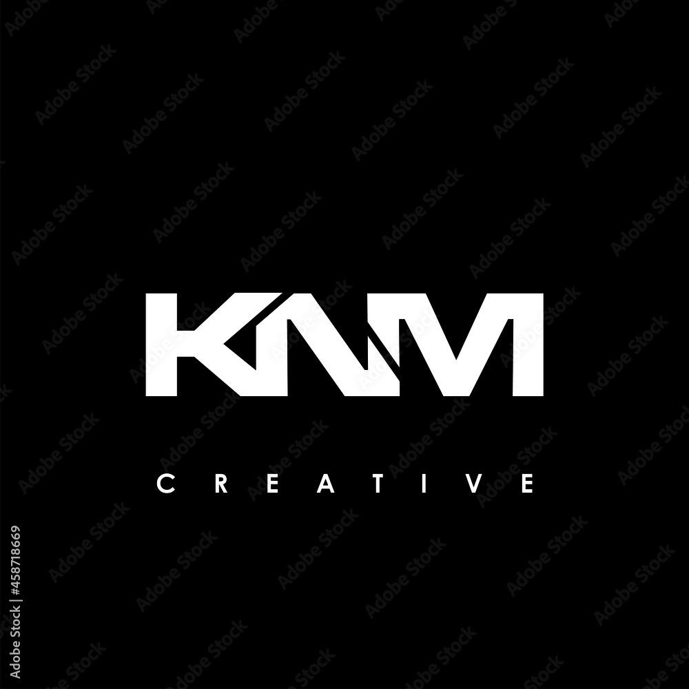 KNM Letter Initial Logo Design Template Vector Illustration