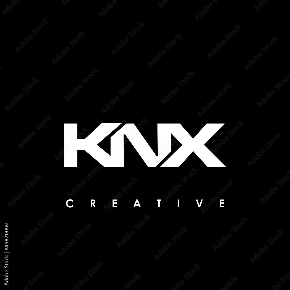 KNX Letter Initial Logo Design Template Vector Illustration KNX Letter Initial Logo Design Template Vector Illustration