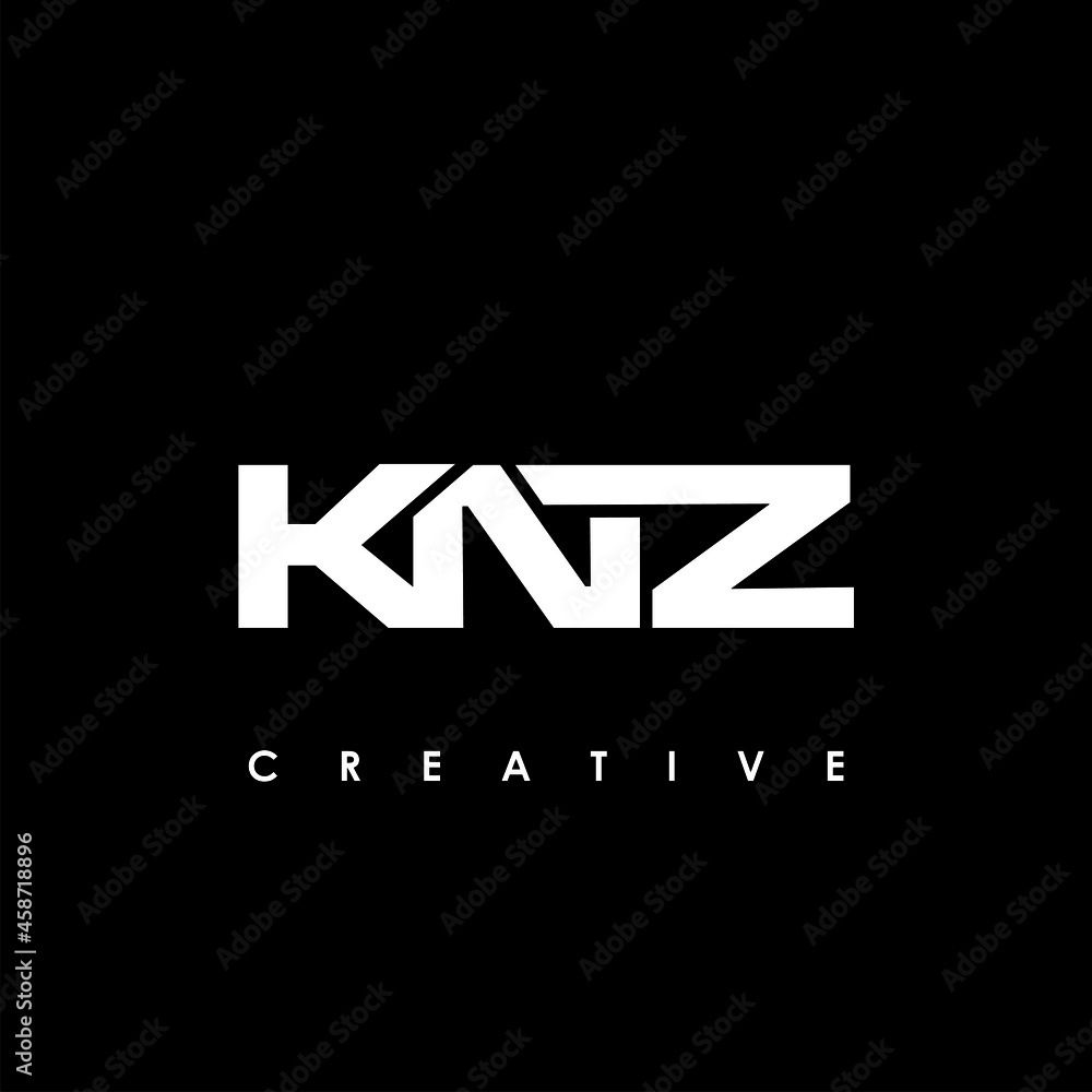Fototapeta premium KNZ Letter Initial Logo Design Template Vector Illustration