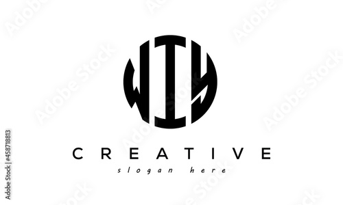 Letter WIY creative circle logo design vector photo