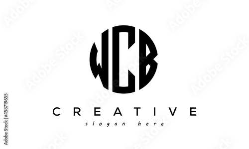 Letter WCB creative circle logo design vector photo