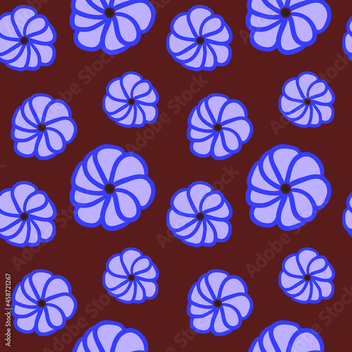 Pumpkin seamless pattern. Bright and colourful pattern