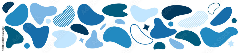 Abstract blotch shape. Liquid shape elements. Set of modern graphic elements. Fluid dynamical colored forms banner. Gradient abstract liquid shapes. Vector illustration. Abstract blotch shape. Liquid shape elements. Set of modern graphic elements. Fluid dynamical colored forms banner. Gradient abstract liquid shapes. Vector illustration.