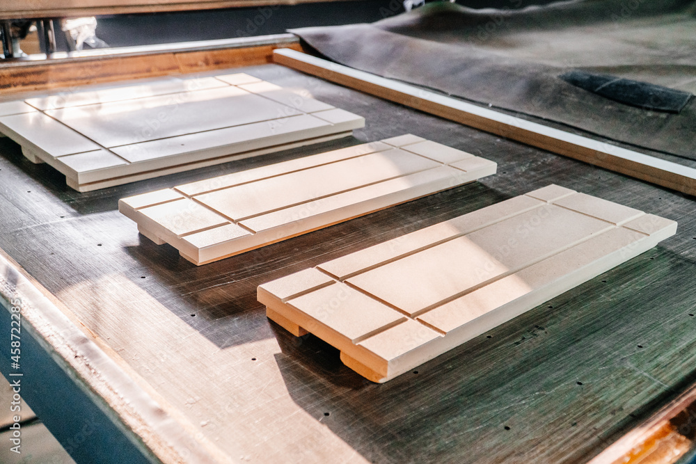 Production of furniture products at a furniture factory Production of furniture products at a furniture factory