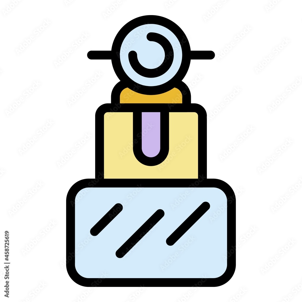 Table camera icon. Outline table camera vector icon color flat isolated Table camera icon. Outline table camera vector icon color flat isolated