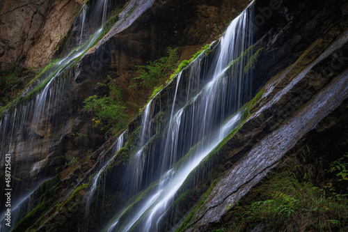 waterfall in the mountains