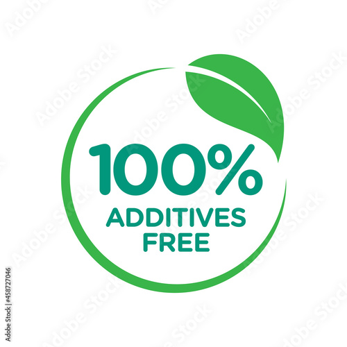 Additive free certified vector icon badge stamp