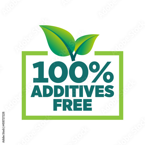 Additive free certified vector icon badge stamp