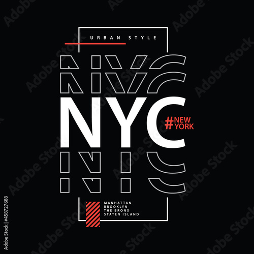 Photography NEW YORK illustration typography. perfect for t shirt design