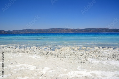 salda lake in Turkey  panoramic view