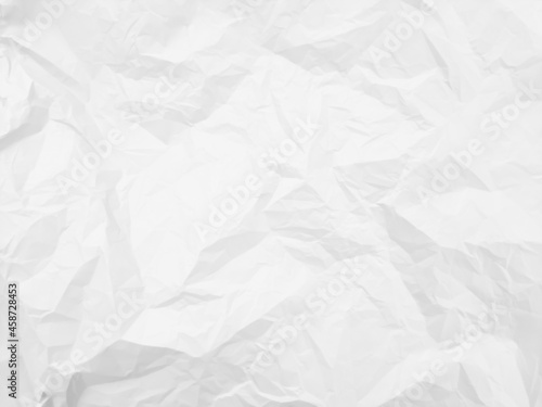 Beautiful crumpled white paper background texture