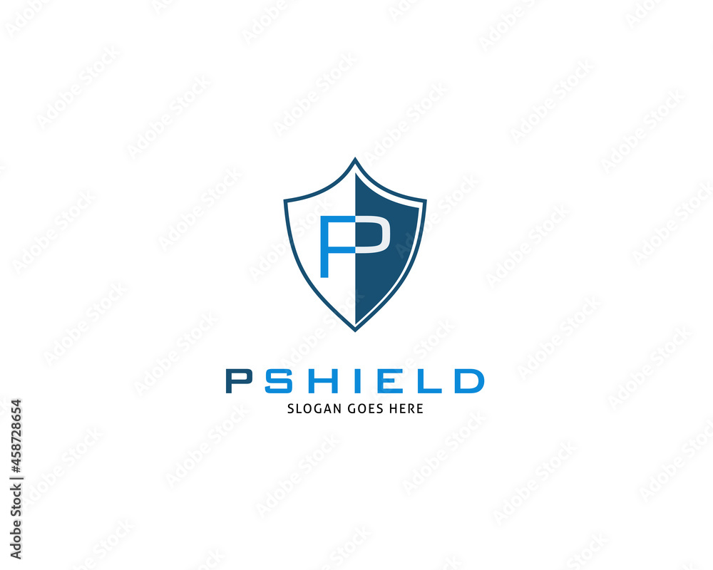 Shield Letter P Logo Template Shield Letter P Logo Template
