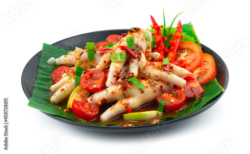 Chicken Feet Spicy Salad with Fermented Pickled fish Thai Food Zap! Style