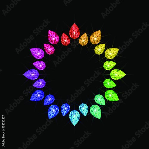 3d vector, accessories, blue stones, brilliant, brooches, circular ornament, citrine, colored gems, colorful crystals, colorful frame, colorful gems background, colorful rhinestones, creative jewelry,