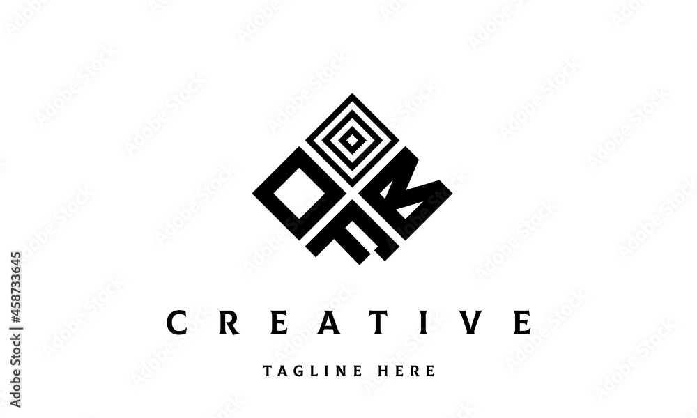 OBF rectangle three latter logo vector OBF rectangle three latter logo vector