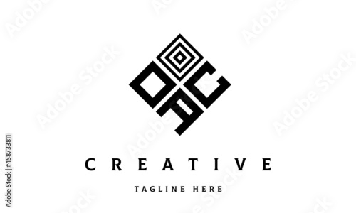 OCA rectangle three latter logo vector