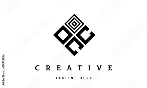 OCC rectangle three latter logo vector