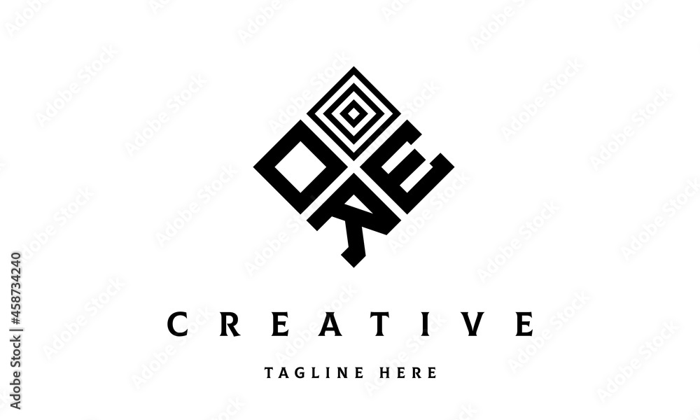 OER rectangle three latter logo vector OER rectangle three latter logo vector