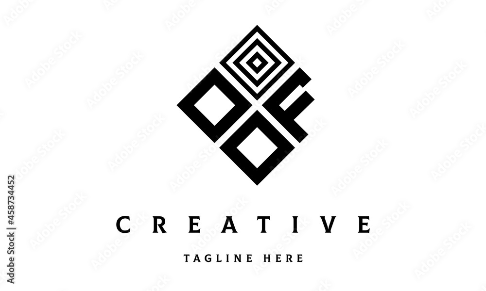 OFO rectangle three latter logo vector OFO rectangle three latter logo vector