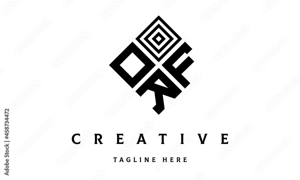 OFR rectangle three latter logo vector OFR rectangle three latter logo vector