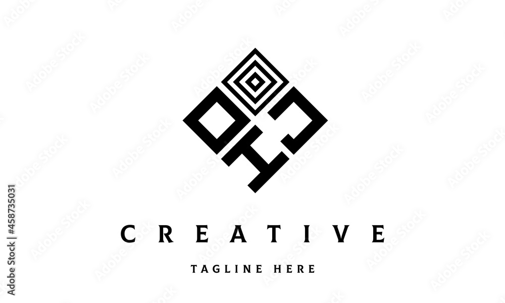 OJH rectangle three latter logo vector OJH rectangle three latter logo vector