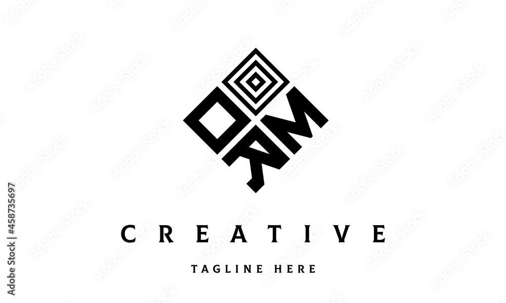 OMR rectangle three latter logo vector OMR rectangle three latter logo vector