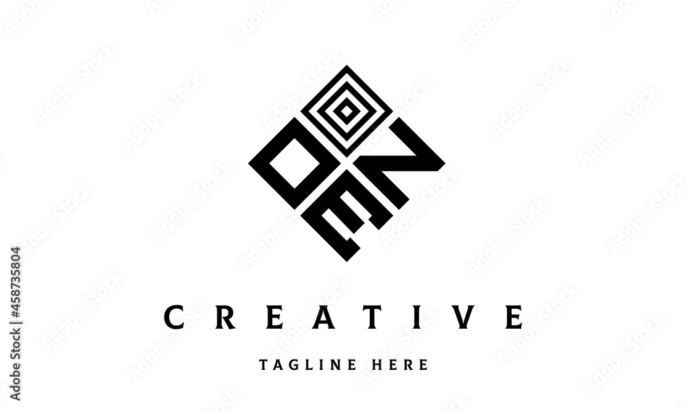 OZE rectangle three latter logo vector OZE rectangle three latter logo vector
