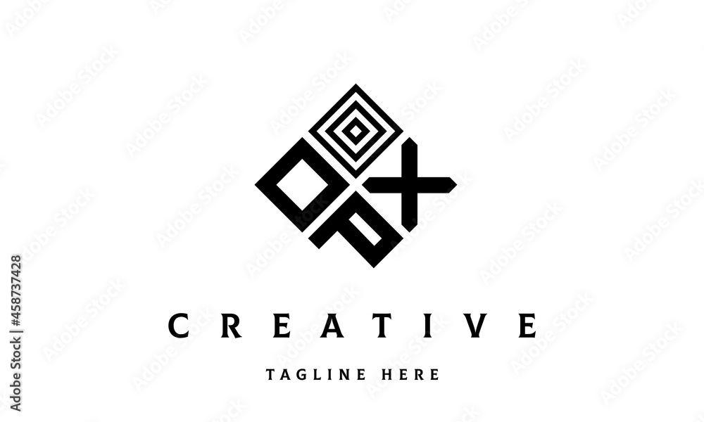 OXP rectangle three latter logo vector OXP rectangle three latter logo vector