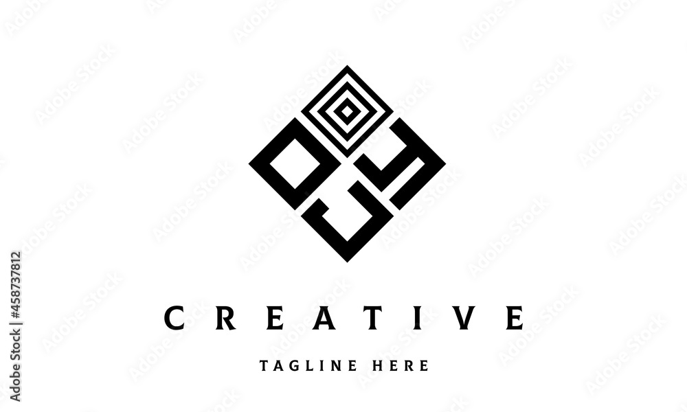 OYJ rectangle three latter logo vector OYJ rectangle three latter logo vector