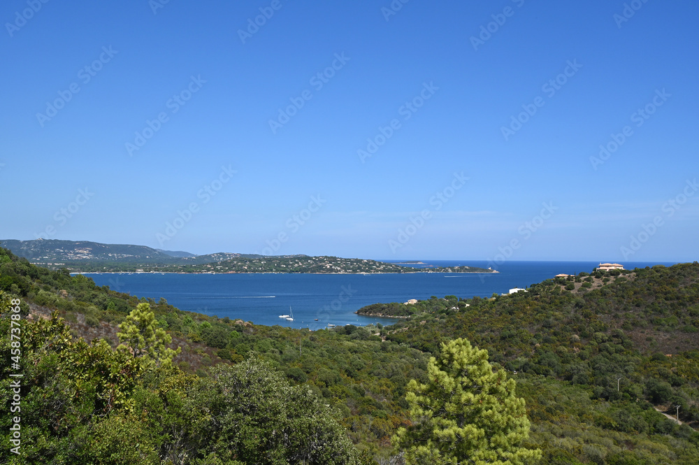Panorama de la route de Piccovaggia en Corse