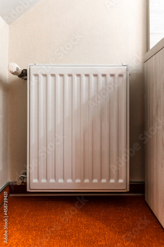 Wallpaper Mural White radiator for heating the room Torontodigital.ca