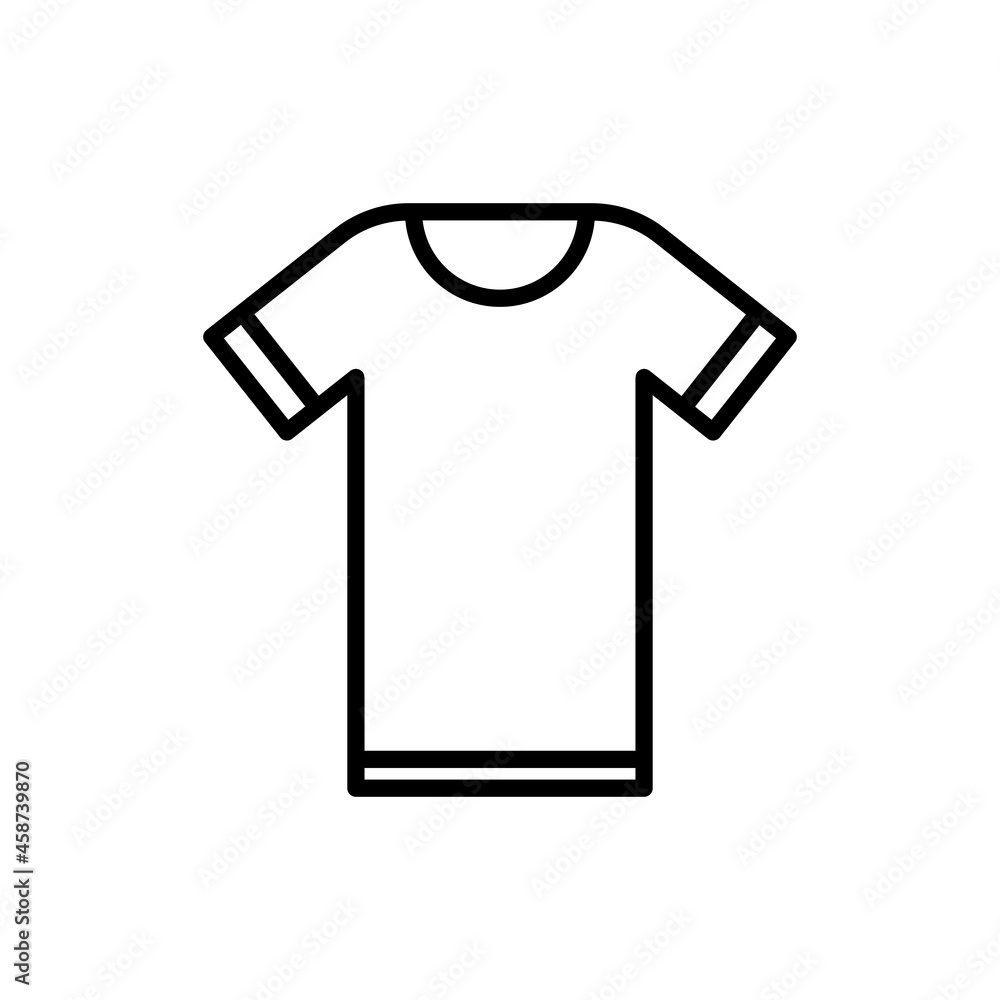 T-shirt thin line icon. Modern vector illustration. T-shirt thin line icon. Modern vector illustration.
