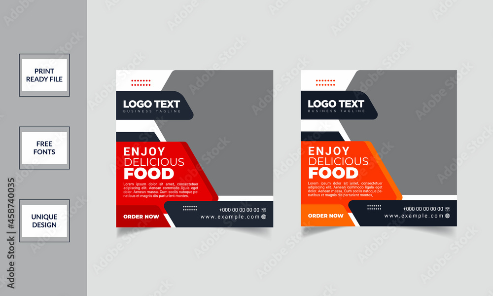 Food Social Media Post Template