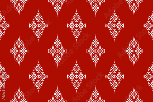 Geometric ethnic oriental seamless pattern traditional Design for background,carpet,wallpaper.clothing,wrapping,Batik fabric,Vector illustration.embroidery style - Sadu, sadou, sadow or sado