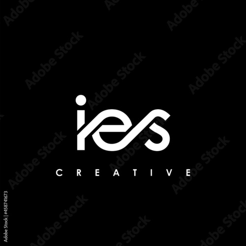 IES Letter Initial Logo Design Template Vector Illustration photo