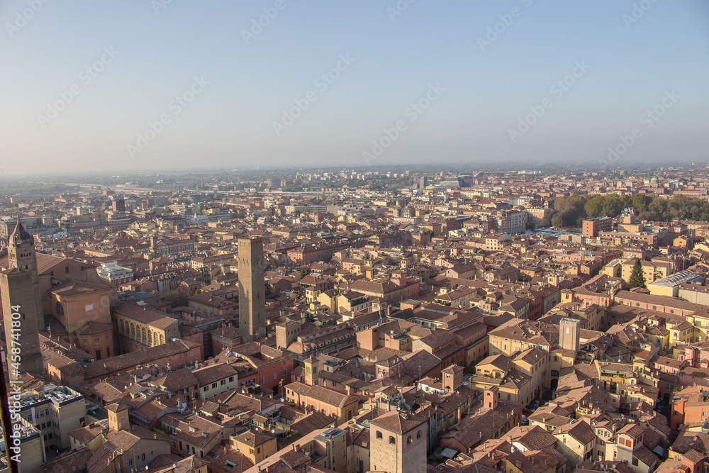 View of Bologna City from Torre degli Asinelli