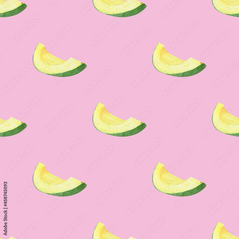 watercolor seamless pattern avocado on pink background watercolor seamless pattern avocado on pink background