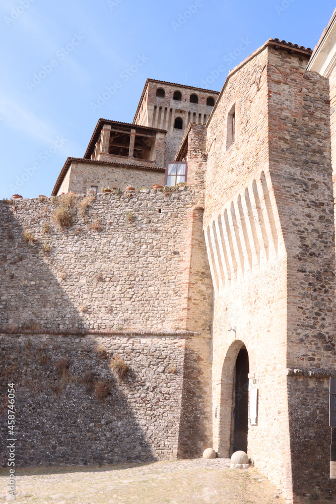 medieval castle of Torrechiara Parma Italy medieval castle of Torrechiara Parma Italy