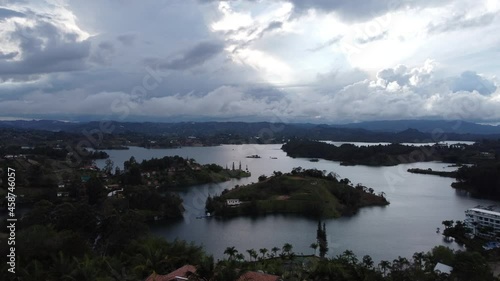 Video shoot with drone in Guatape, Colombia
