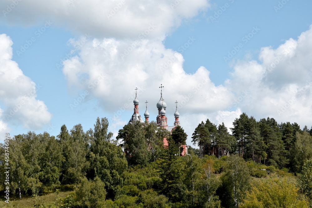orthodox church on a hill