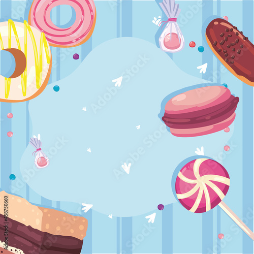 Sweet food icon collection