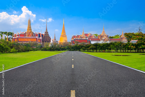  Road to the Grand Palace in Bangkok, Thailand.