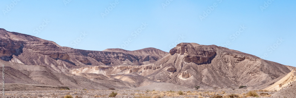The beautiful landscape of the Negev Desert in southern Israel
The beautiful landscape of the Negev Desert in southern Israel